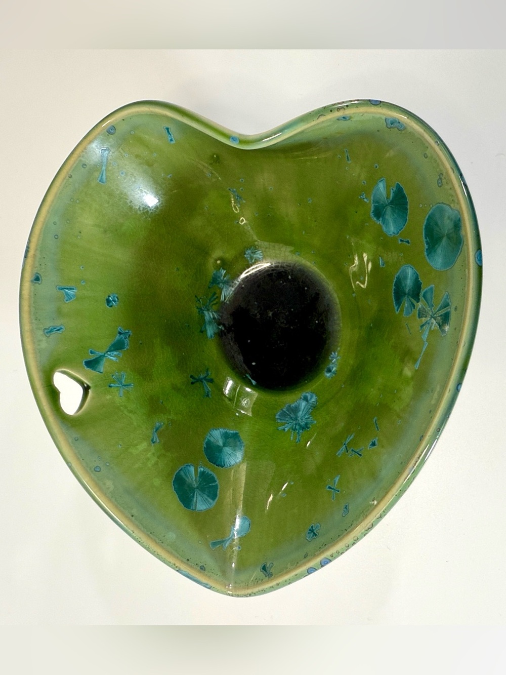Hong Rubinstein Wheel-Thrown Porcelain Heart-Shaped Bowl